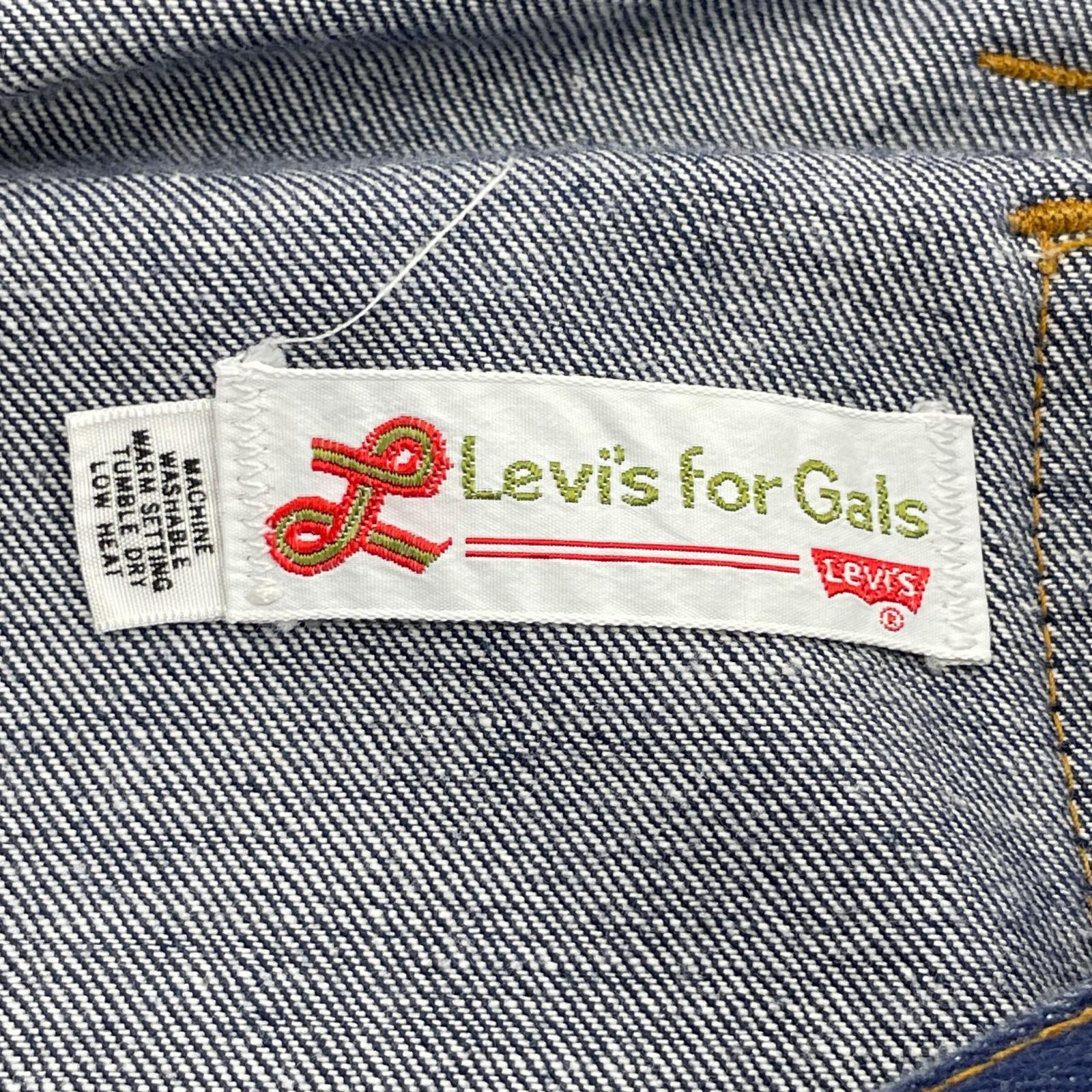デニムパンツ 70s Levi's for Gals BIG E ベルボトム ブルー