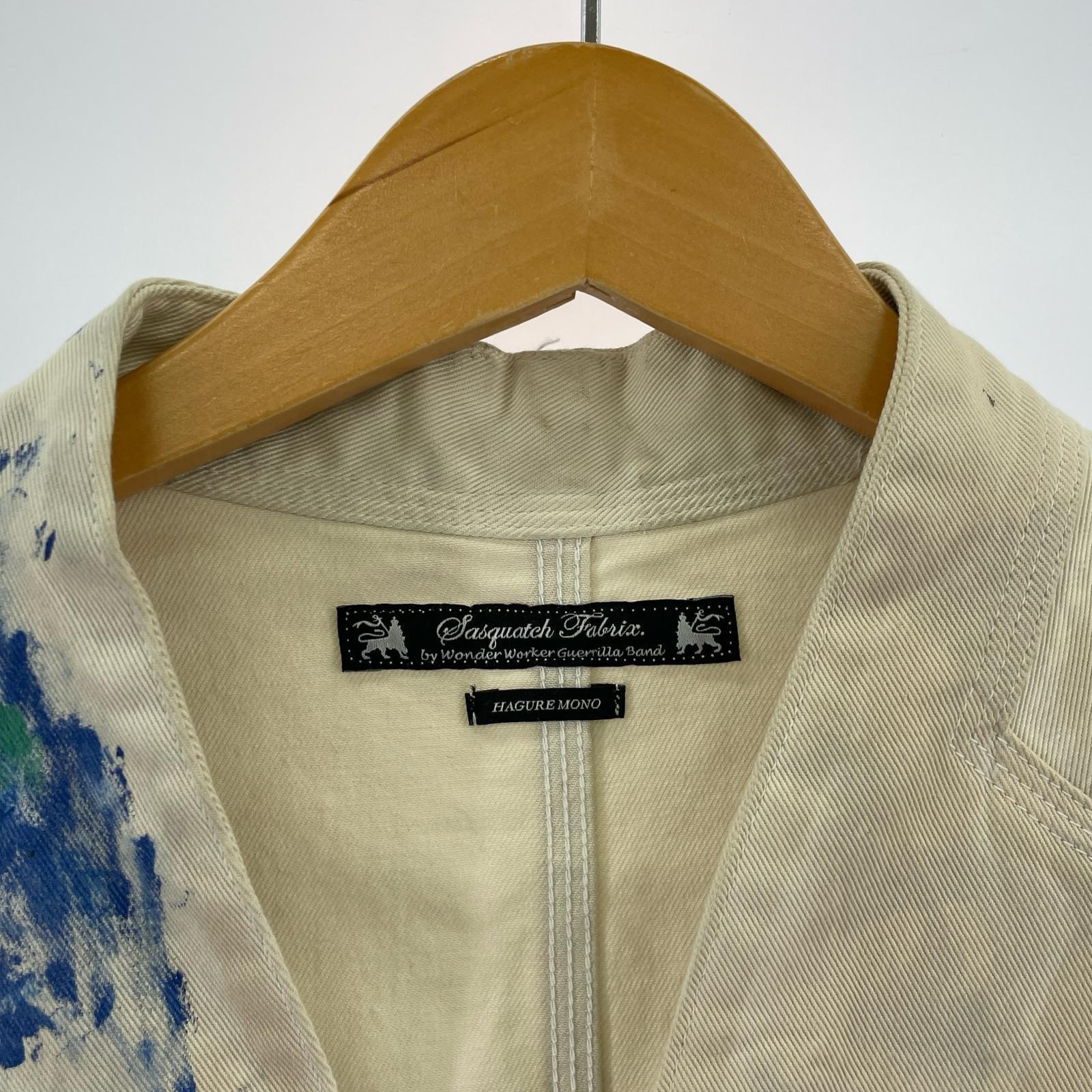 ジャケット 19AW PAINT WA-NECK COVERALL M M ホワイト