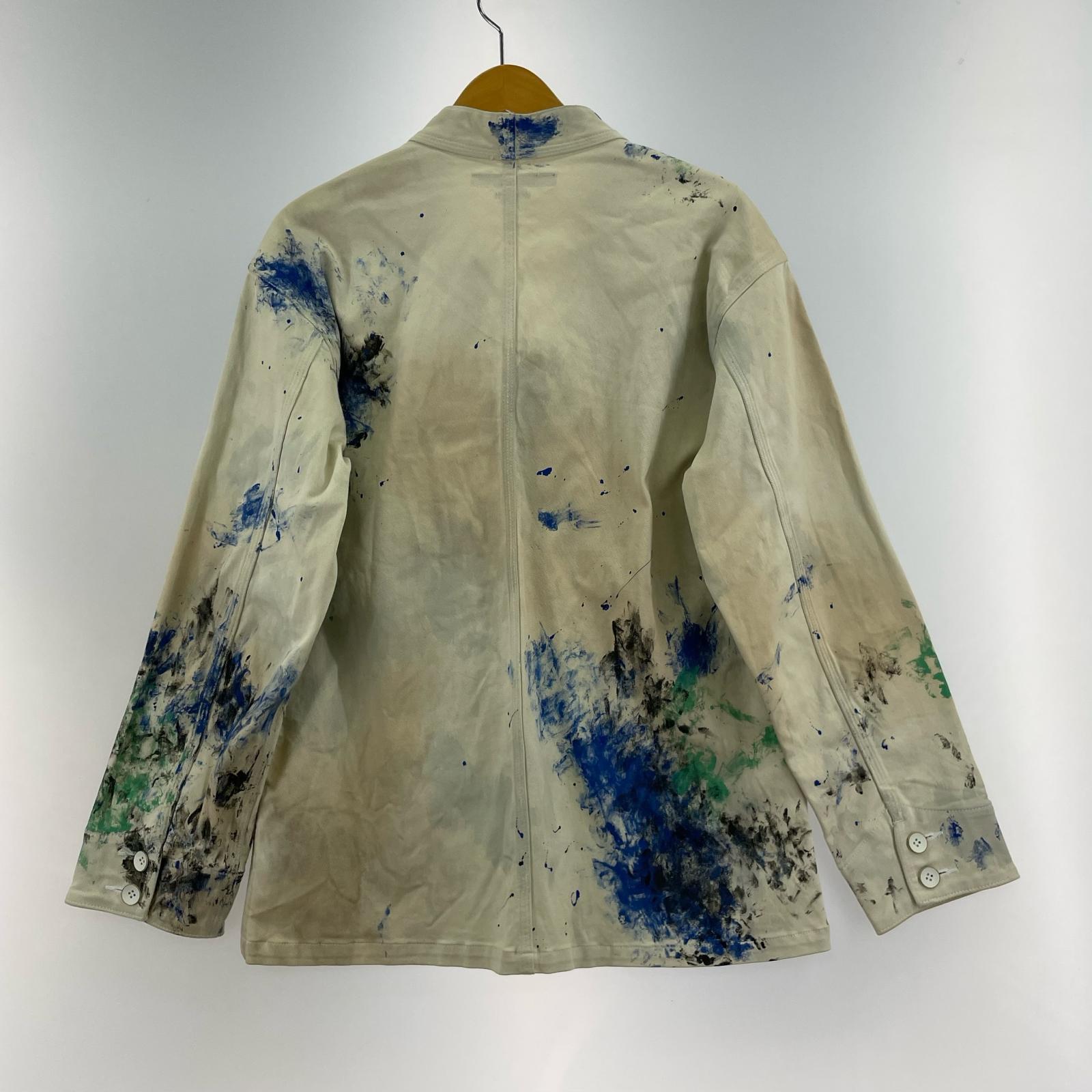 ジャケット 19AW PAINT WA-NECK COVERALL M M ホワイト