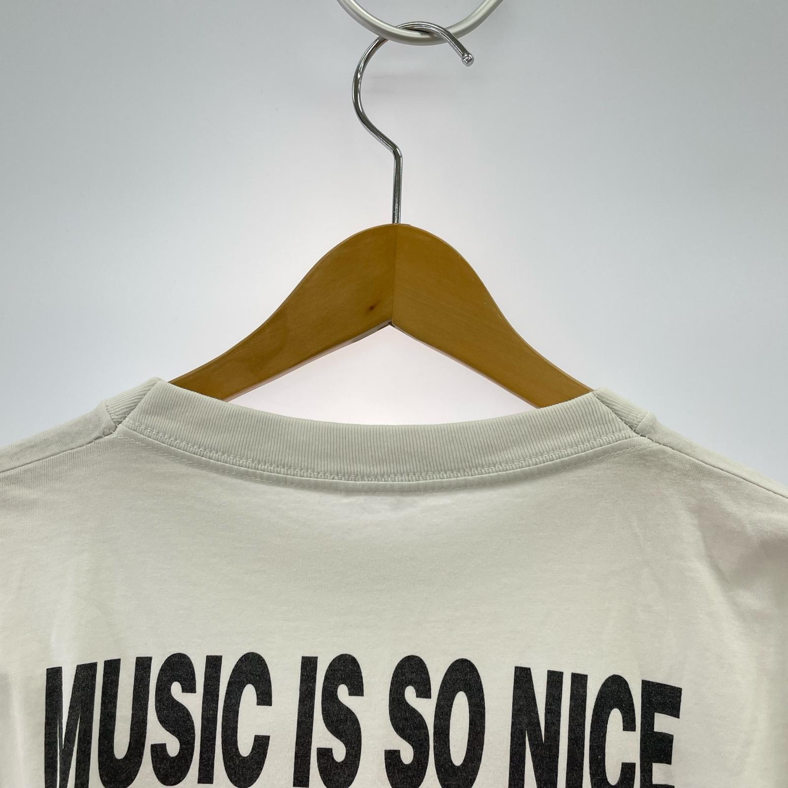 半袖Tシャツ MUSIC IS SO NICE 白 ホワイト