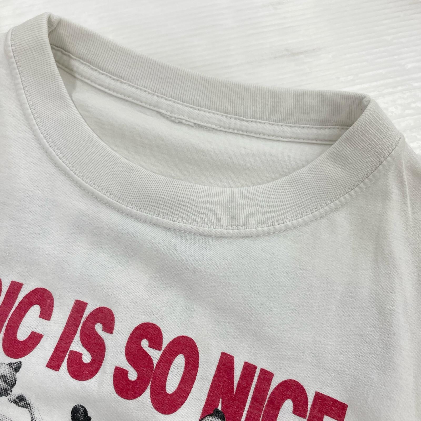 半袖Tシャツ MUSIC IS SO NICE 白 ホワイト