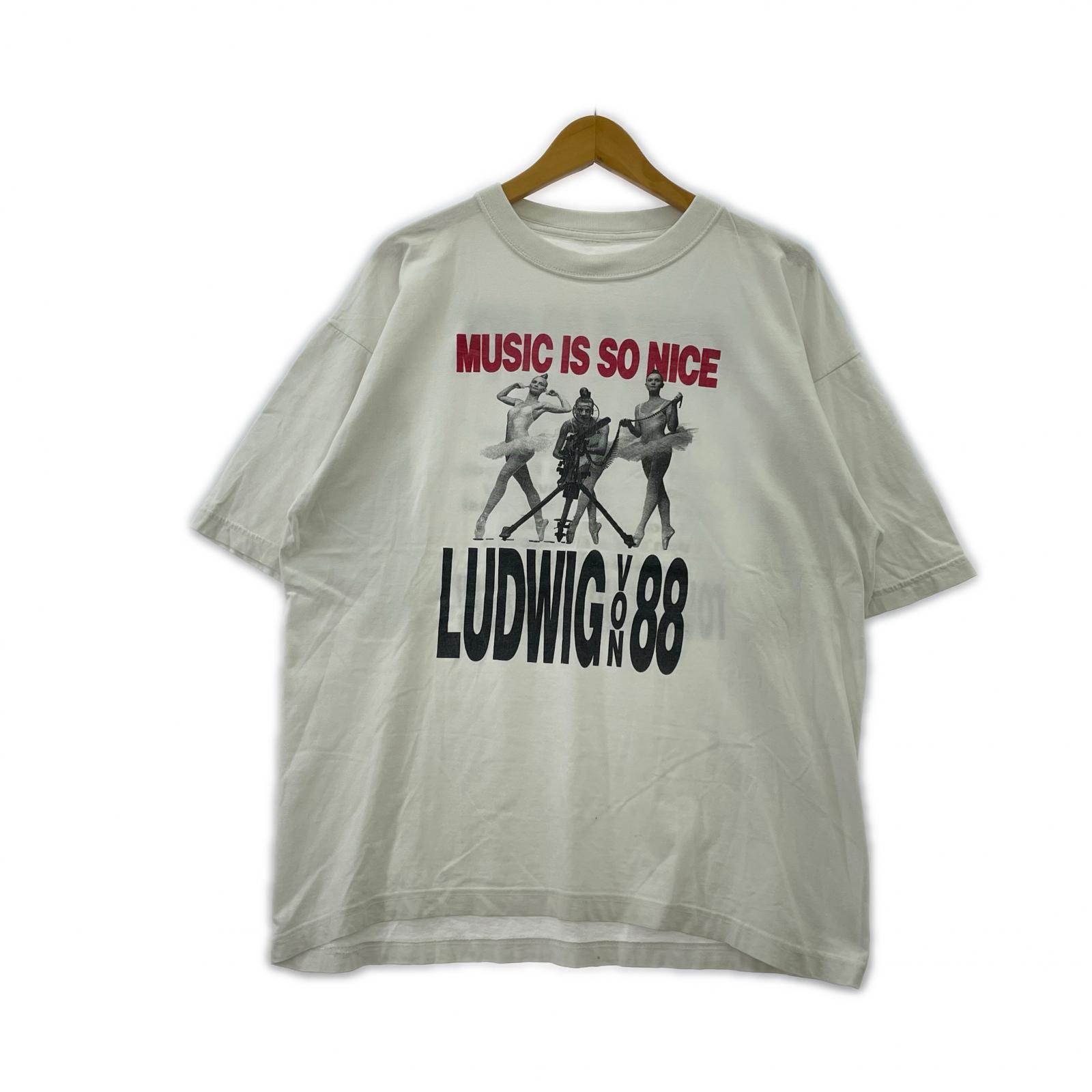 半袖Tシャツ MUSIC IS SO NICE 白 ホワイト