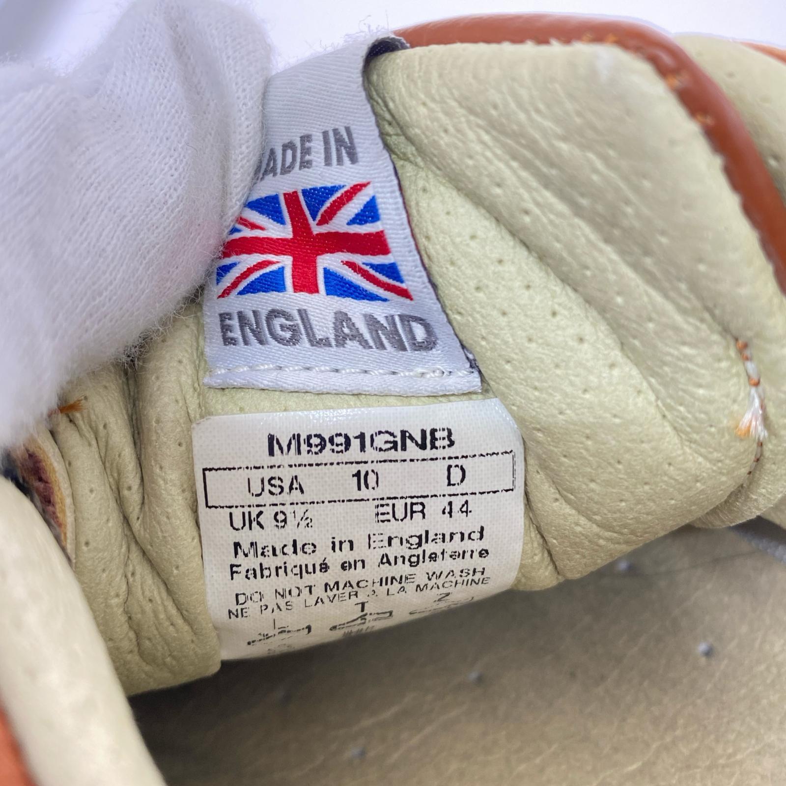 スニーカー M991GNB/UK製/レザー/茶/UK9 1/2 28cm (US10 UK9 1/2 EU46) ブラウン