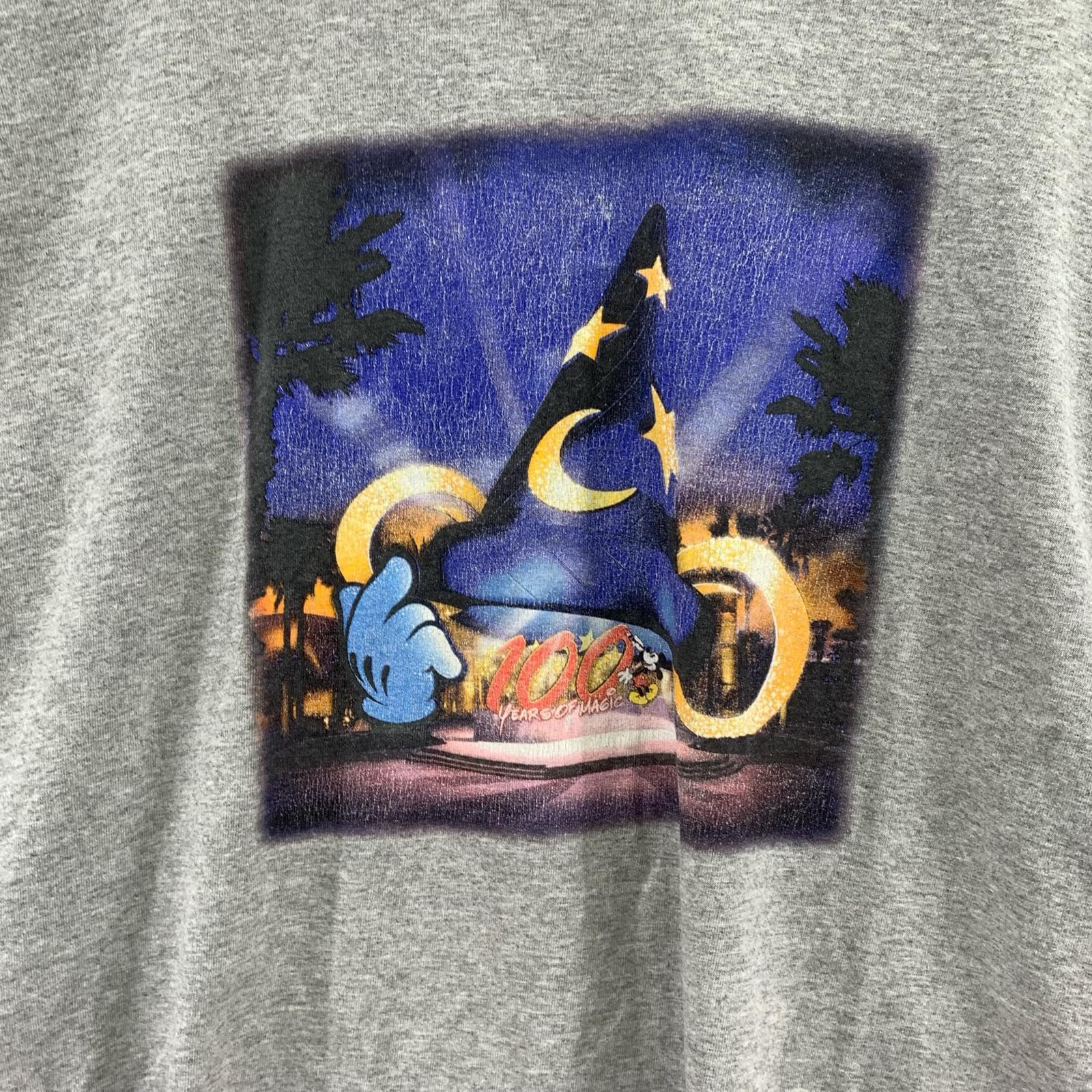 半袖Tシャツ DISNEY 90S 100 YEARS OF MAGIC グレー(XXL) グレー