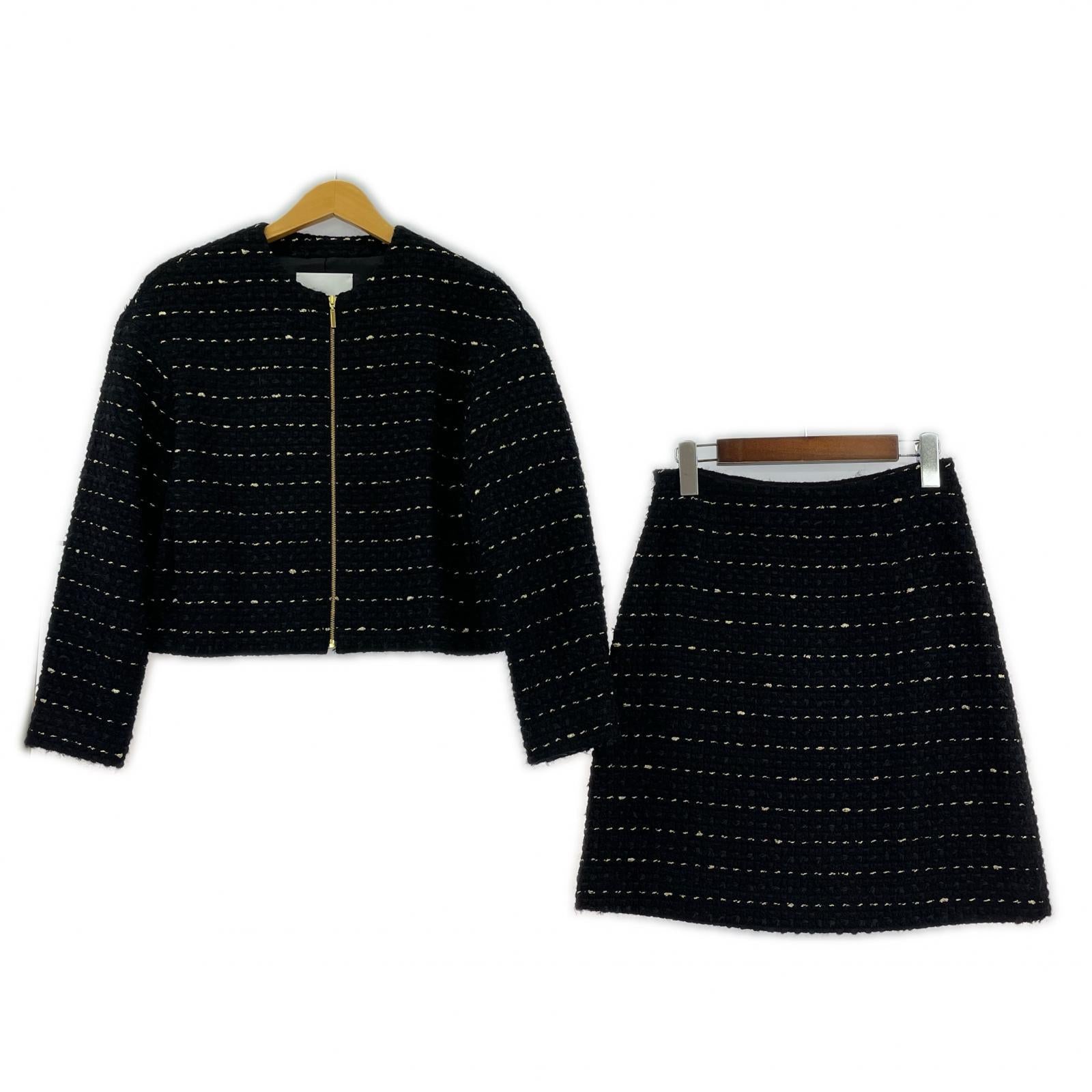 セットアップ LOULOU WILLOUGHBY/ツイード/セットアップ/BLK/1 ブラック