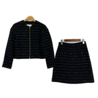 セットアップ LOULOU WILLOUGHBY/ツイード/セットアップ/BLK/1 ブラック