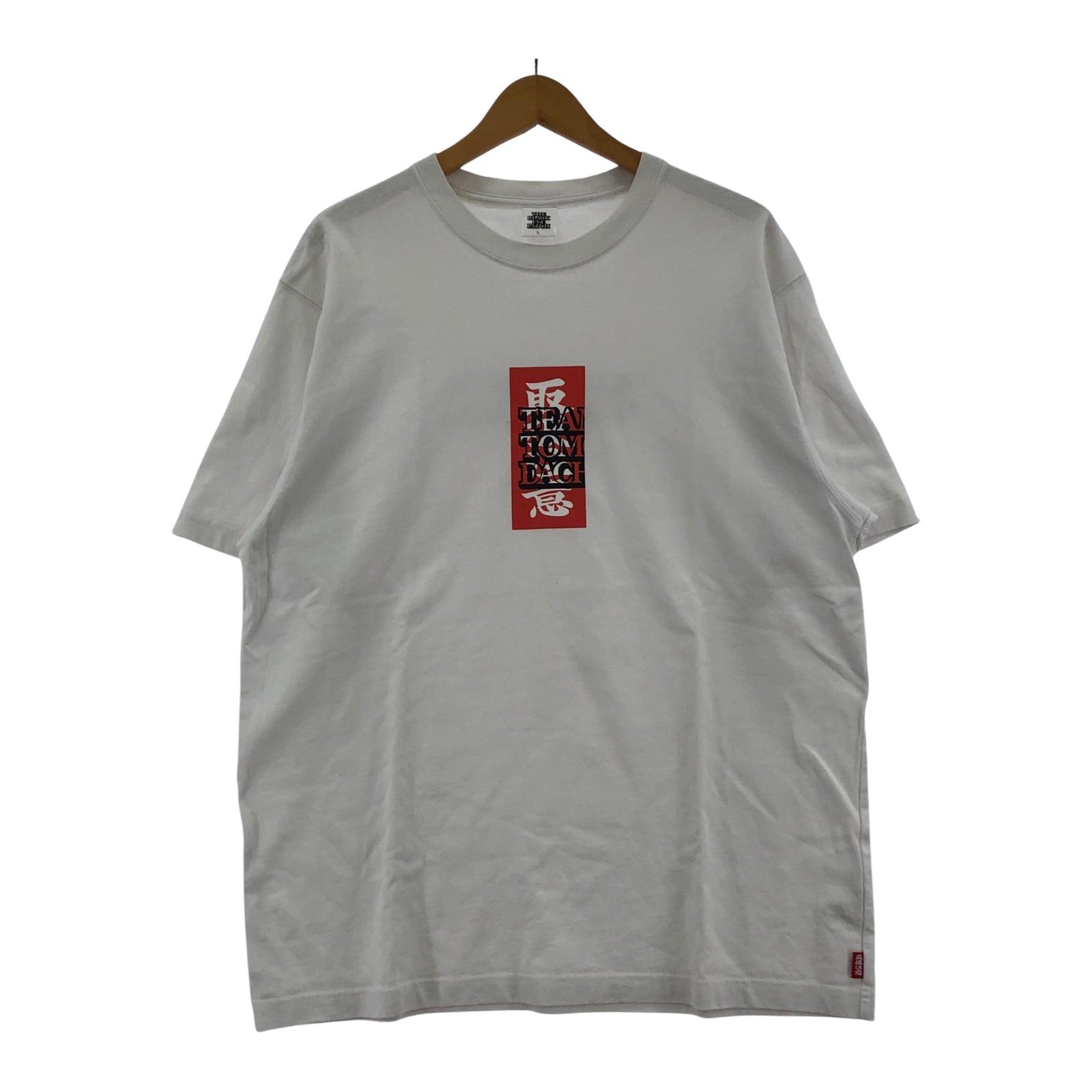 半袖Tシャツ 取扱注意 WHT L L ホワイト
