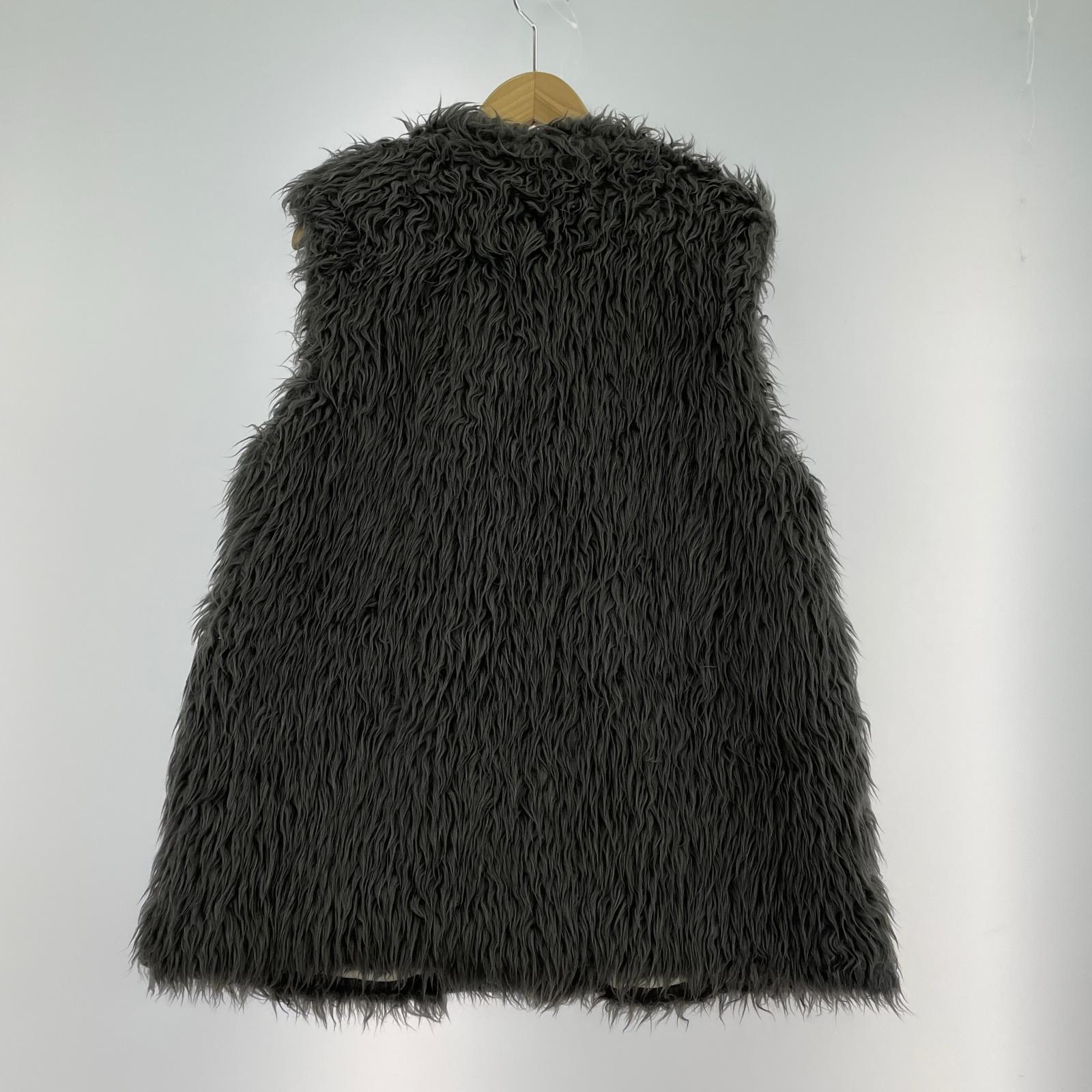 長袖シャツ needles V Neck Vest-Acrylic Fur S グレー