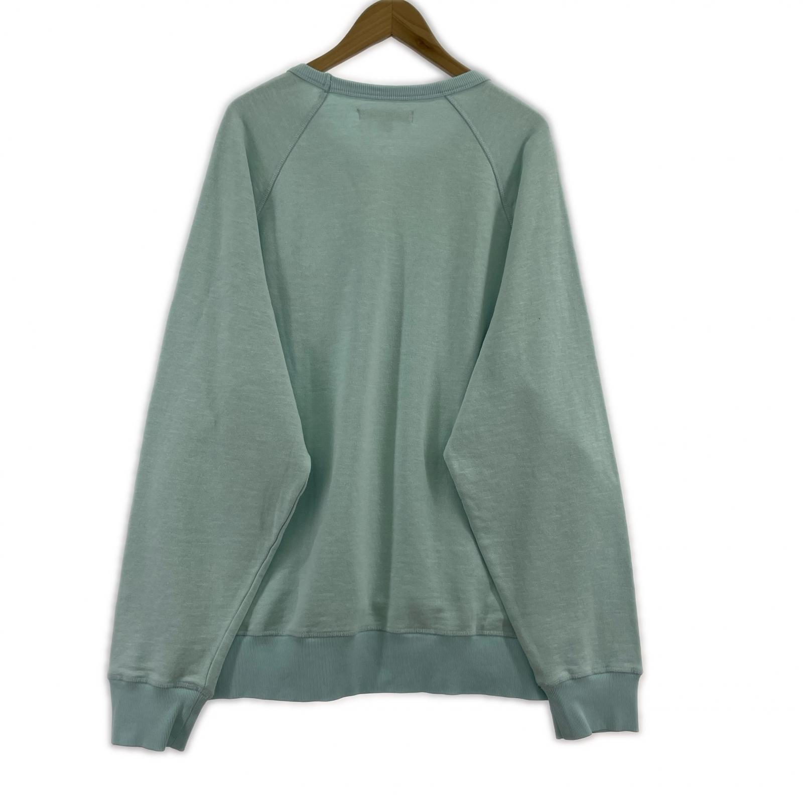 スウェット OUTERKNOWN ラグラン 水色 (XL)