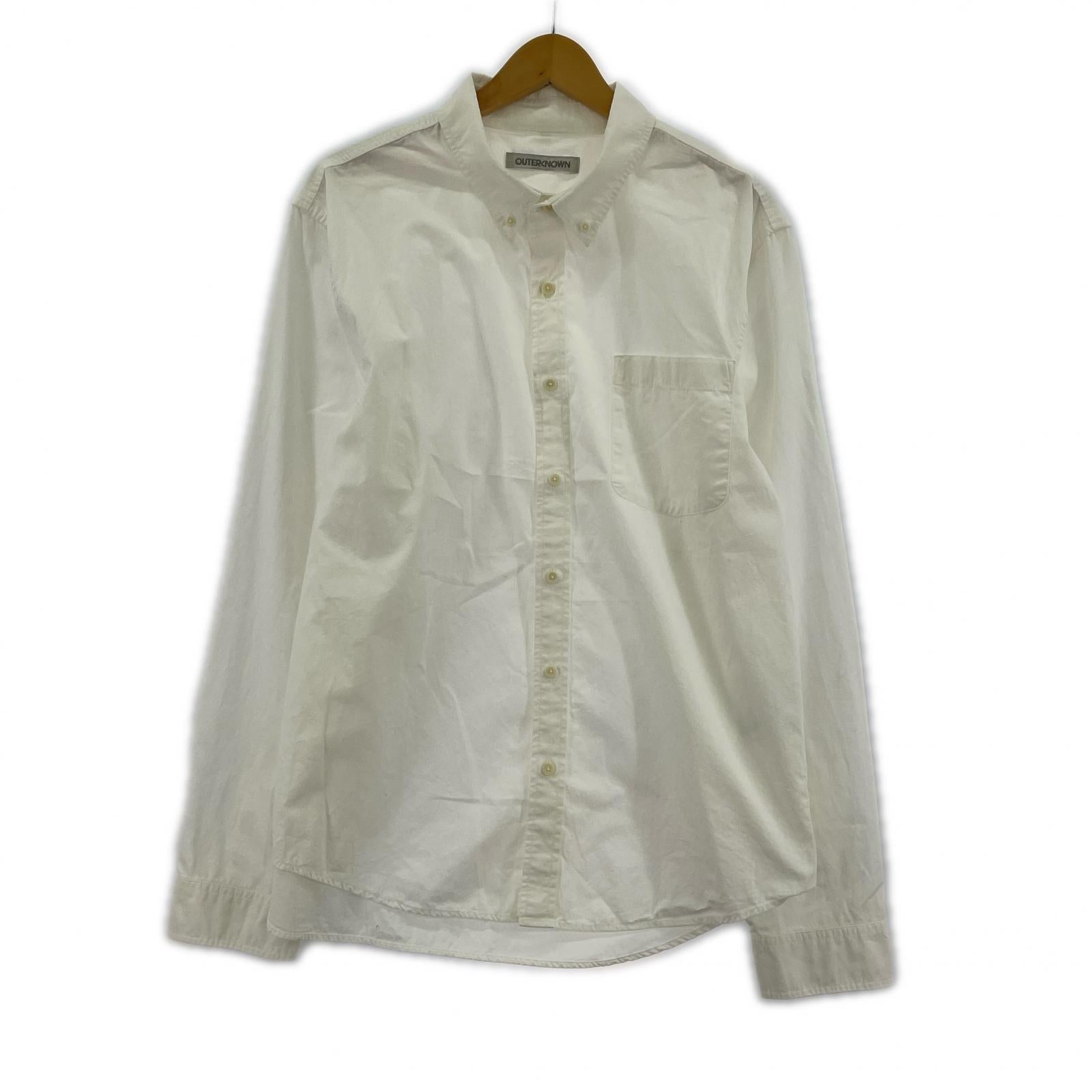 長袖シャツ OUTERKNOWN ザスタジオシャツ (L) L ホワイト