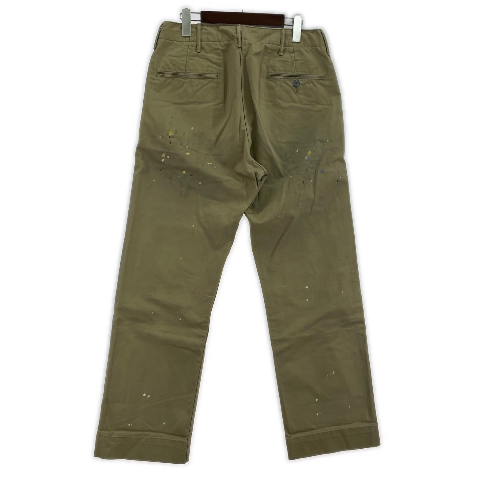 パンツ ペンキ加工 チノパンツ W30 L30 ベージュ
