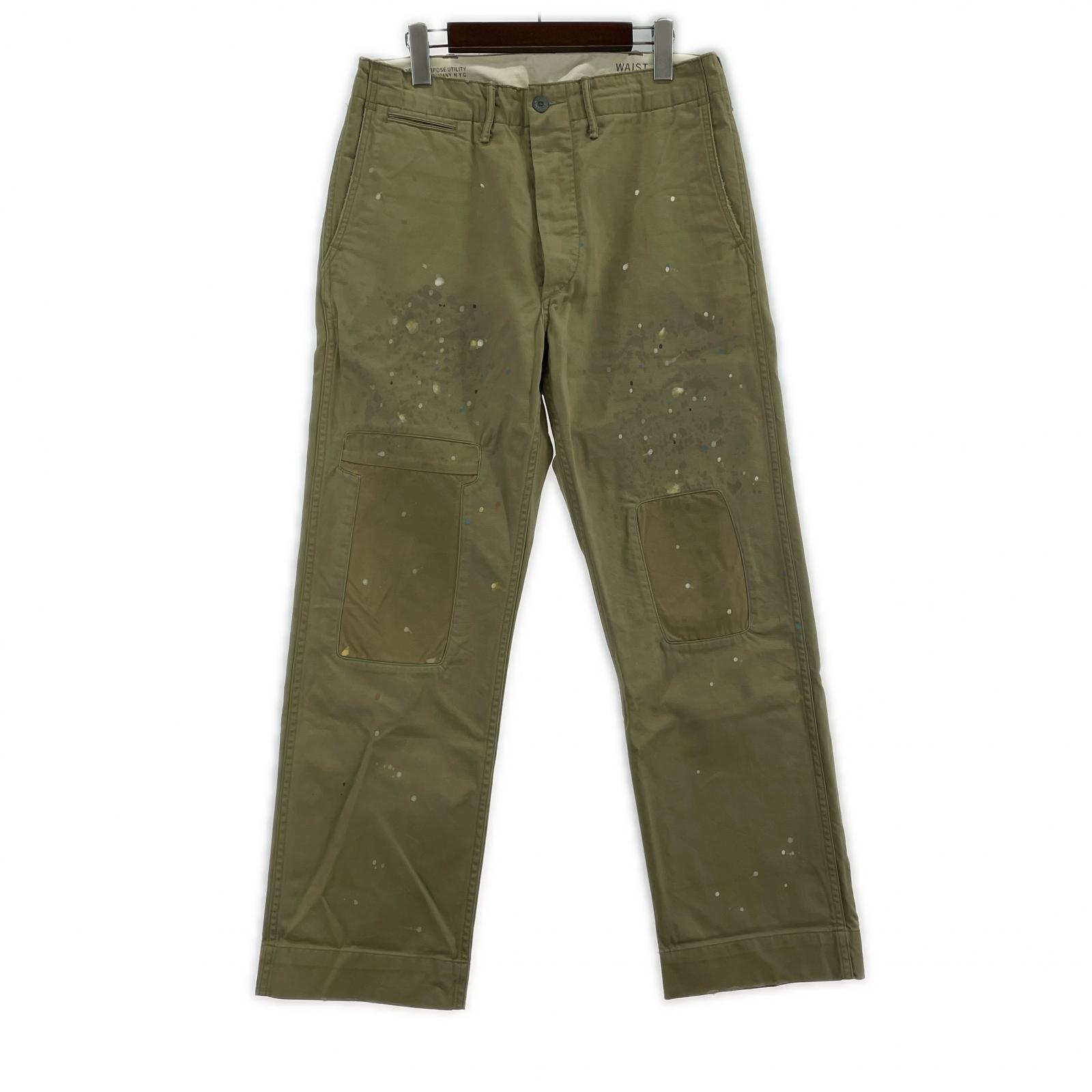 パンツ ペンキ加工 チノパンツ W30 L30 ベージュ
