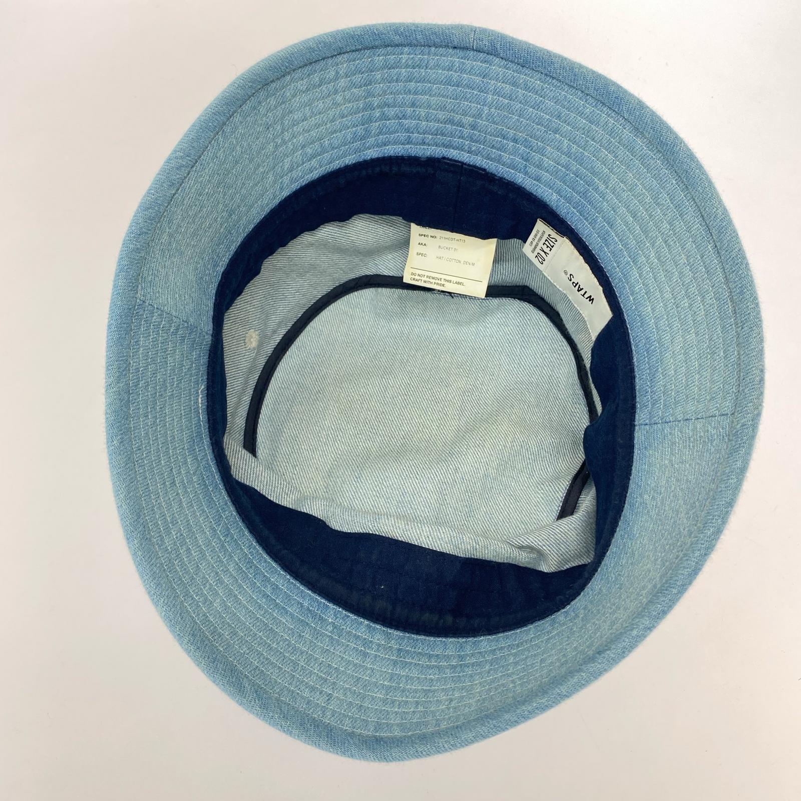 ハット 21SS BUCKET HAT COTTON DENIM ブルー