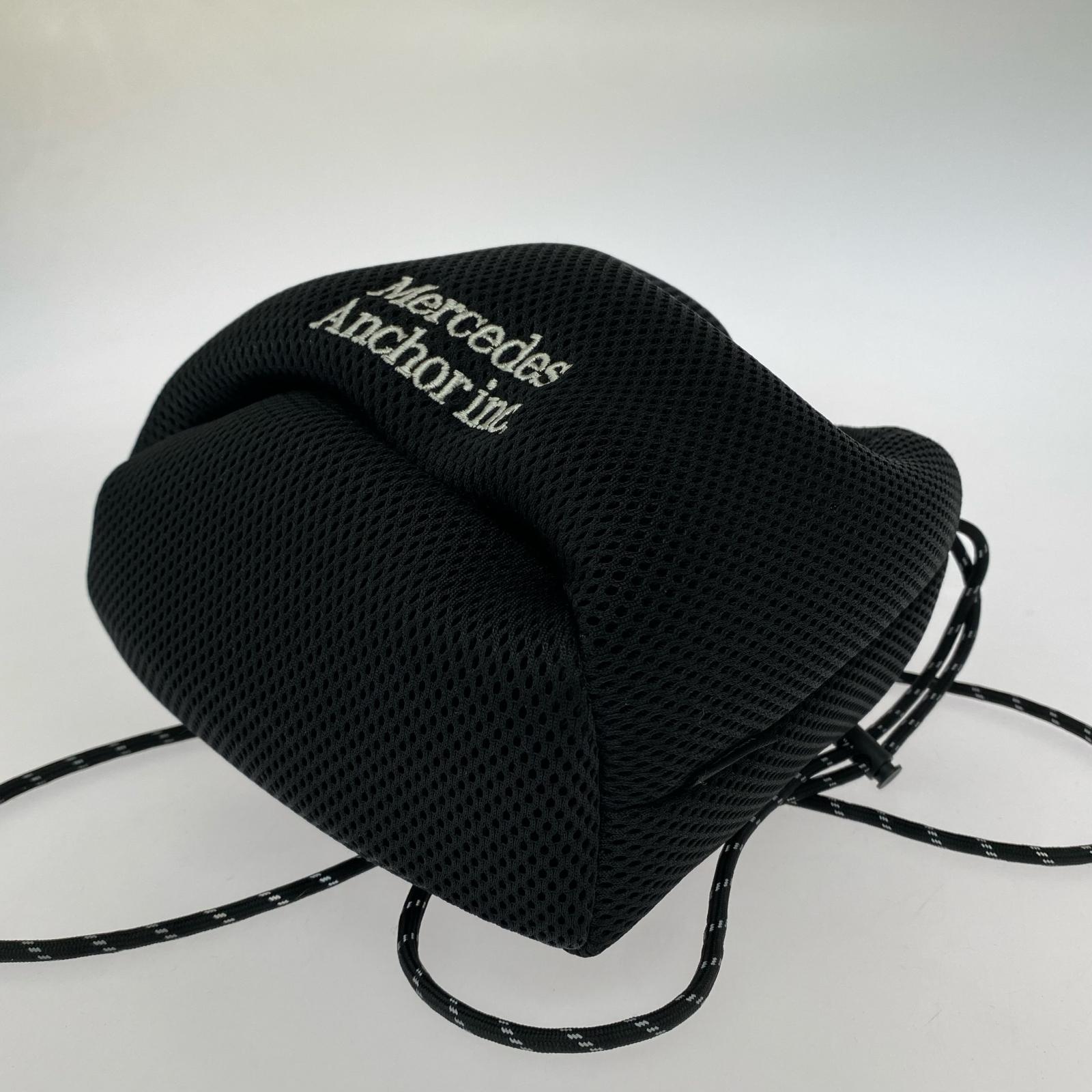 ショルダーバッグ Mersedes Anchor inc. Mesh Drawstring Bag ブラック