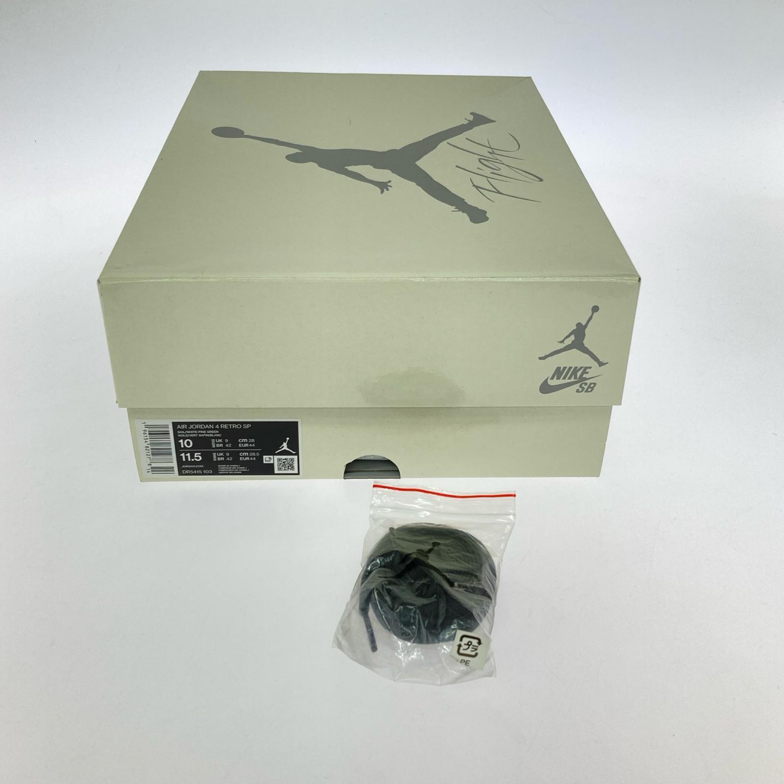スニーカー AIR JORDAN 4 RETRO SP Pine Green 28.0cm 28cm (US10 UK9 1/2 EU46) ホワイト