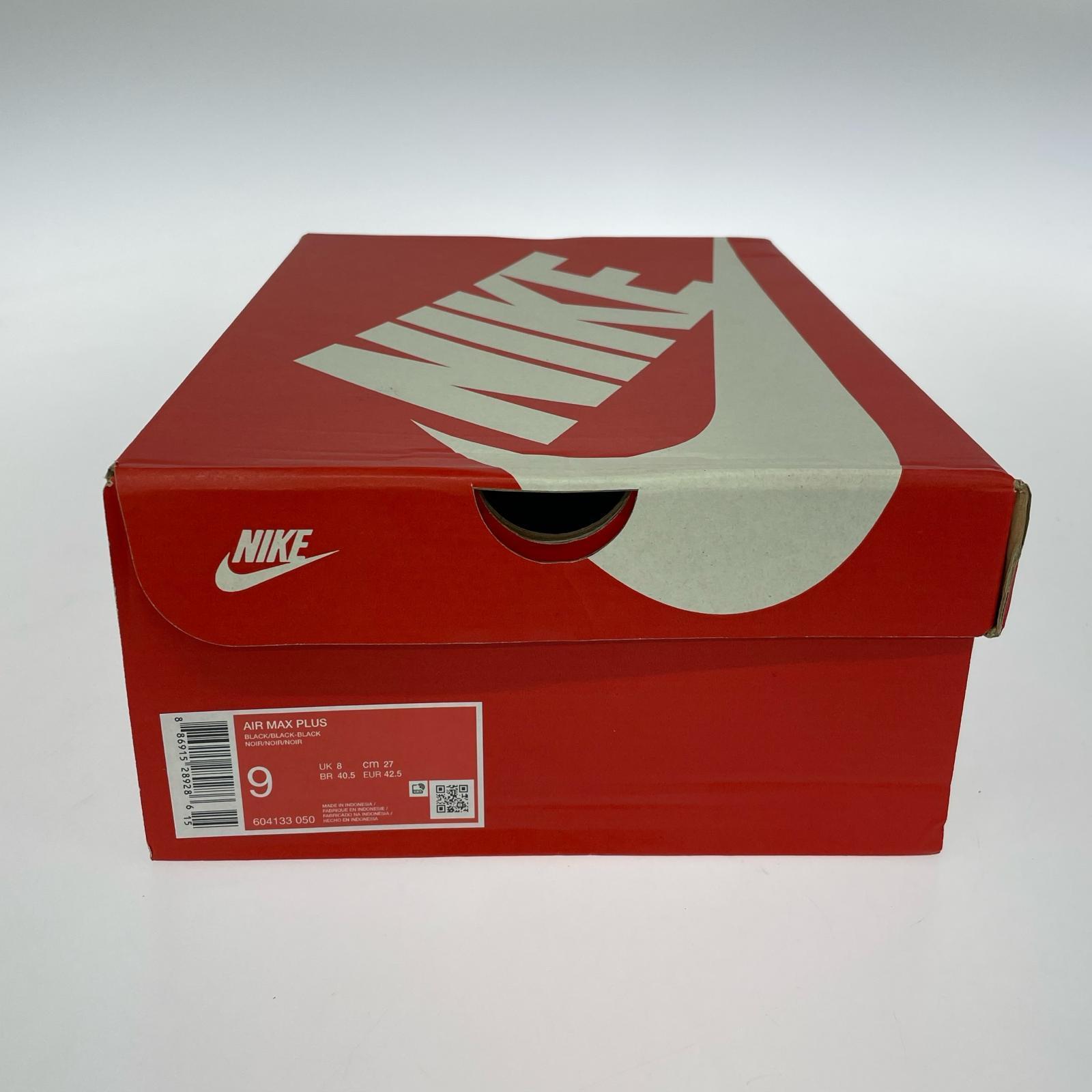 スニーカー AIR MAX PLUS 黒 (27㎝) 604133-050 27cm (US9 UK8 1/2 EU44) ブラック