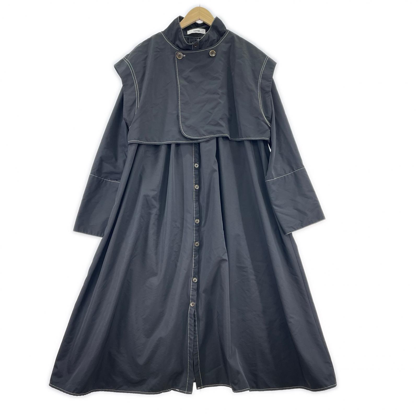 ワンピース 3Way ロングシャツアウター 黒 ブラック