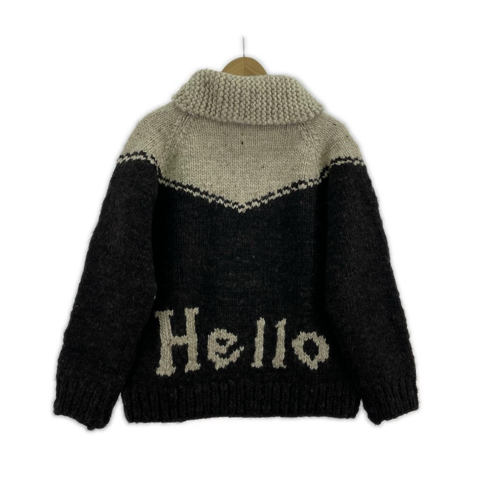 ジャケット HAND KNITTED HELLO COWICHAN ブラウン