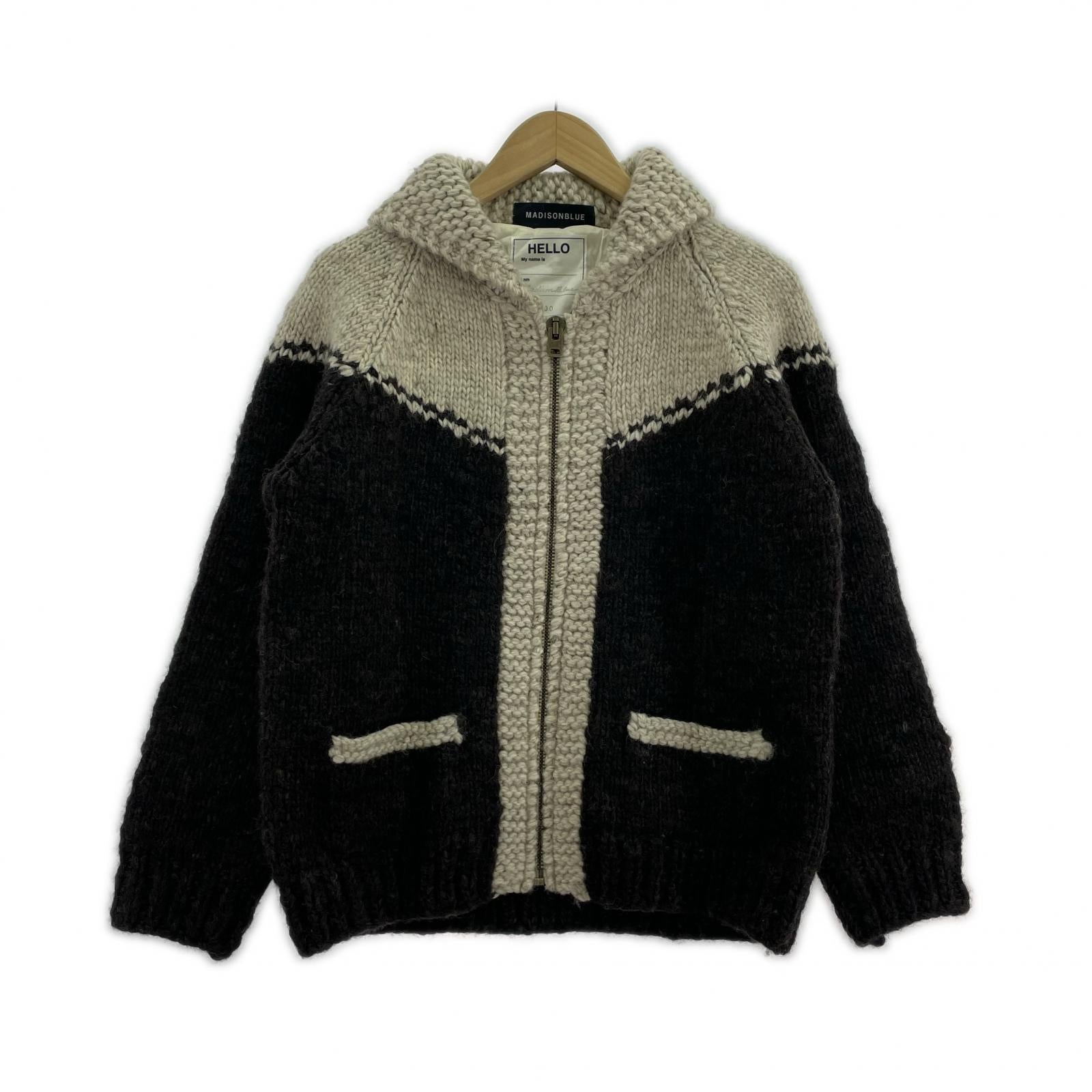 ジャケット HAND KNITTED HELLO COWICHAN ブラウン