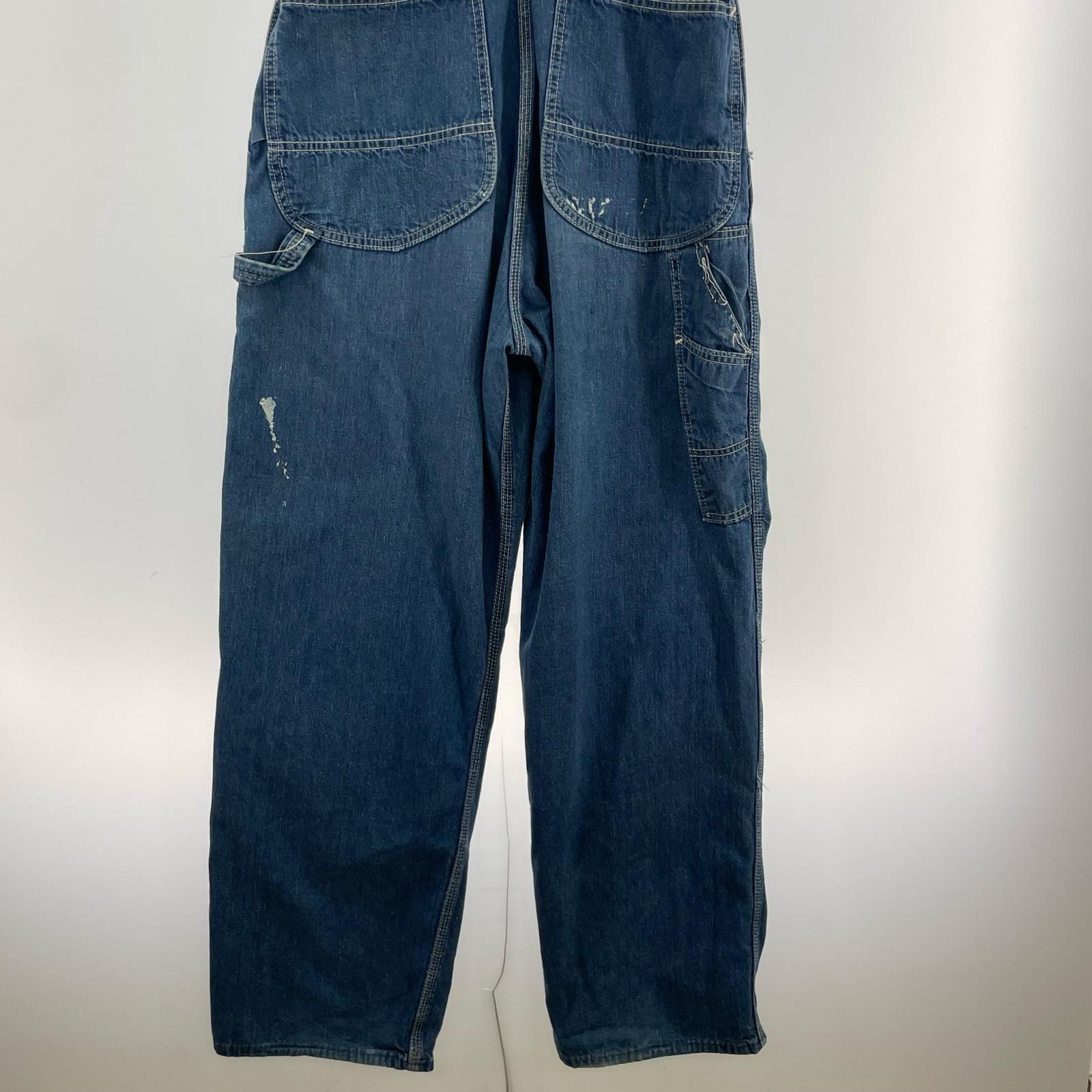 オーバーオール 70s デニムオーバーオール ネイビー
