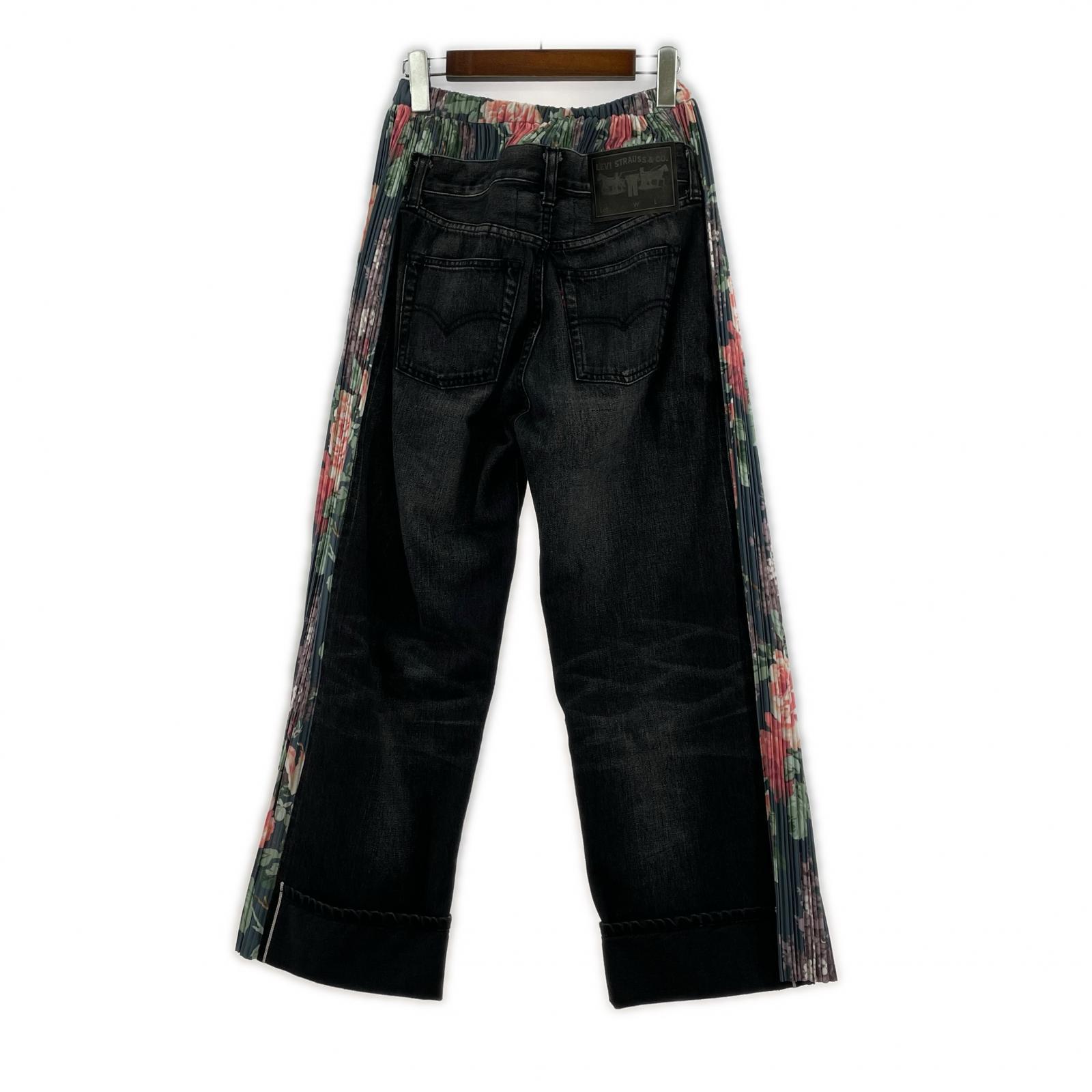 デニムパンツ × Levis 24AW フラワープリント ドッキングデニム S S マルチカラー