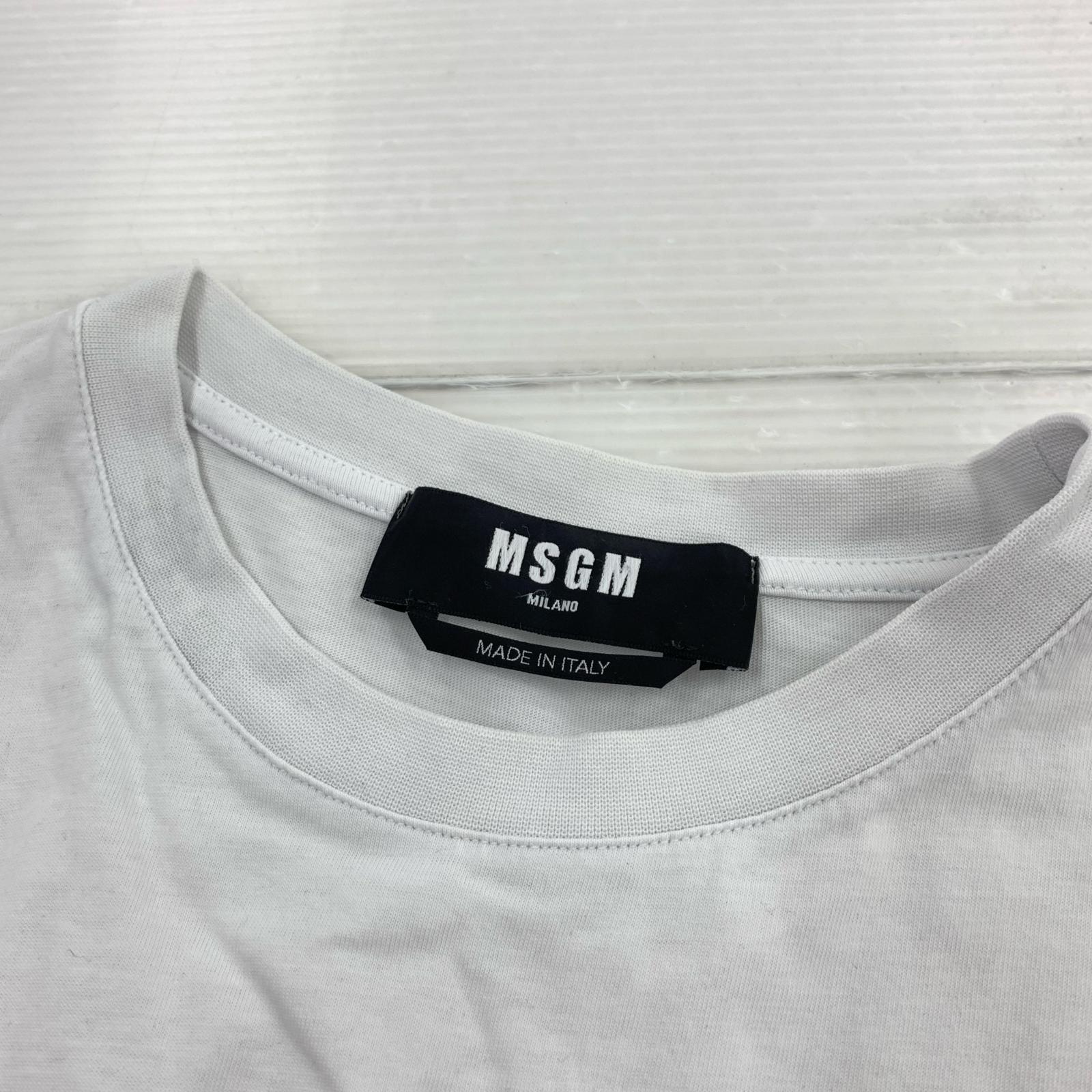 半袖Tシャツ MSGM 半袖Tシャツ・カットソー L ホワイト