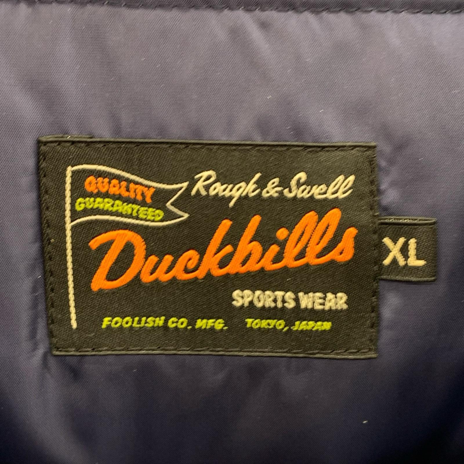 ダウンジャケット ROUGH&SWELL DUCKBILLS XL ネイビー