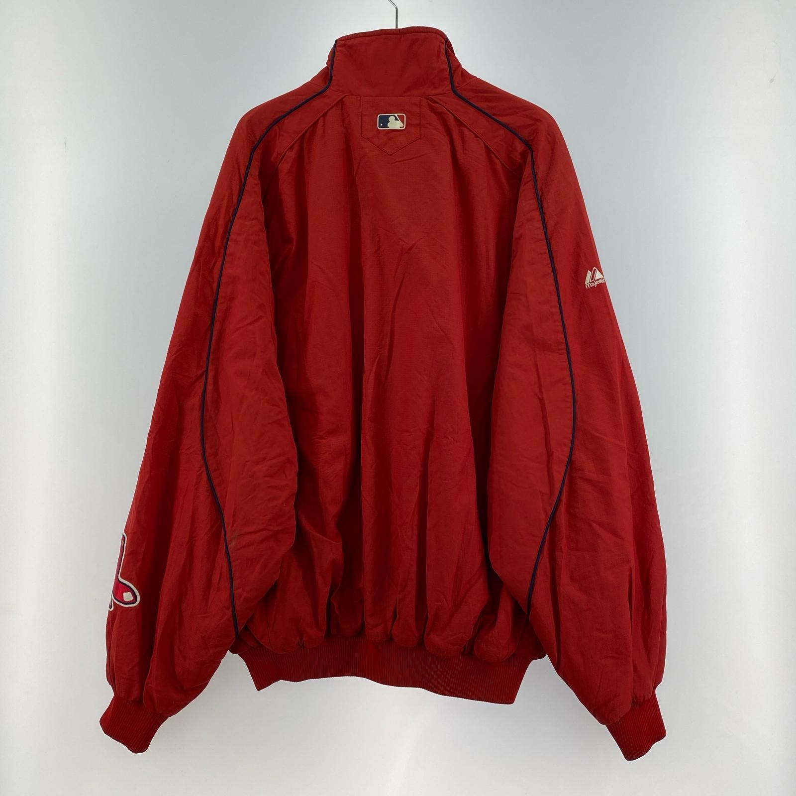 ダウンジャケット MAJESTIC REDSOX (XXL) RED レッド