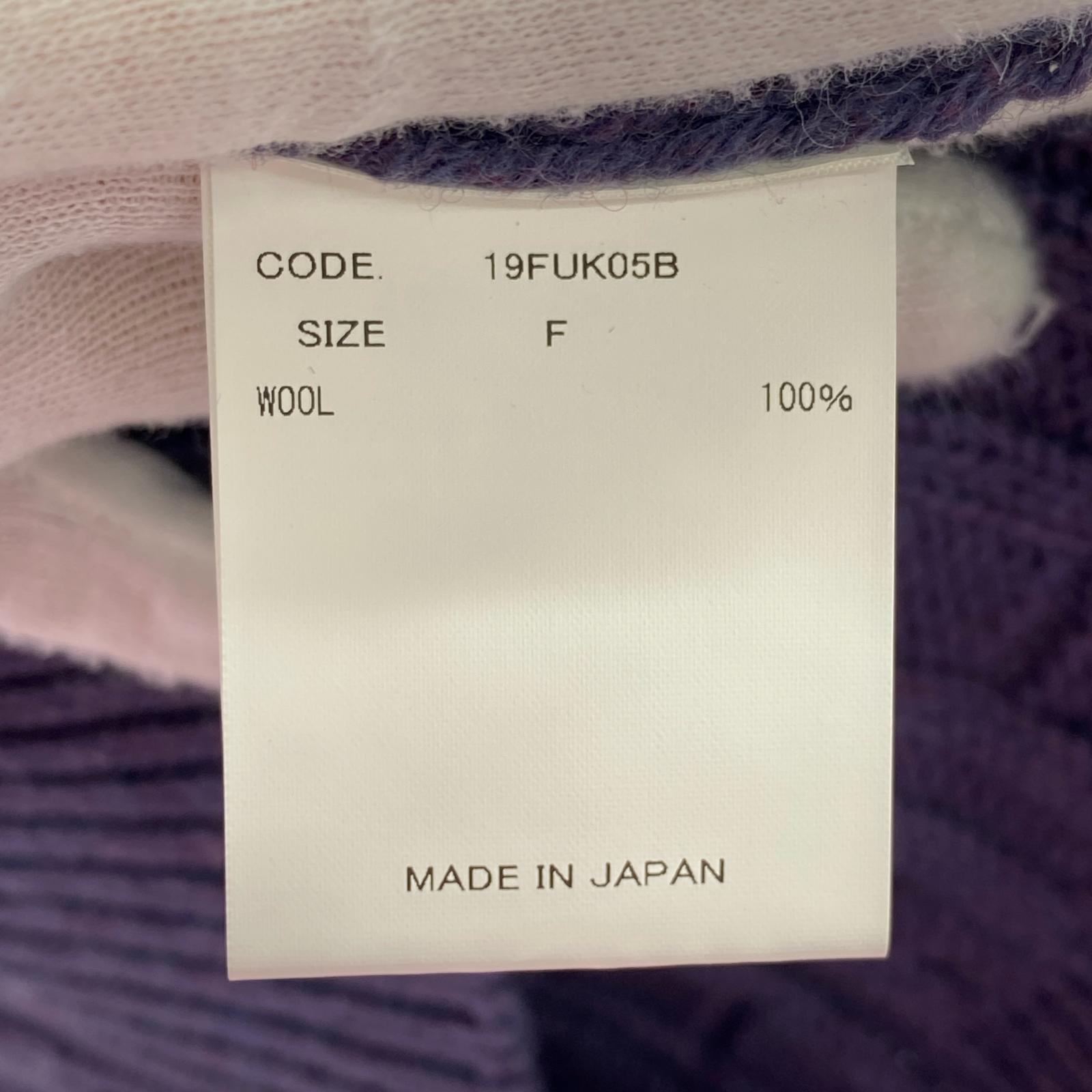 ニット ベスト/F/パープル/19FUK05B パープル