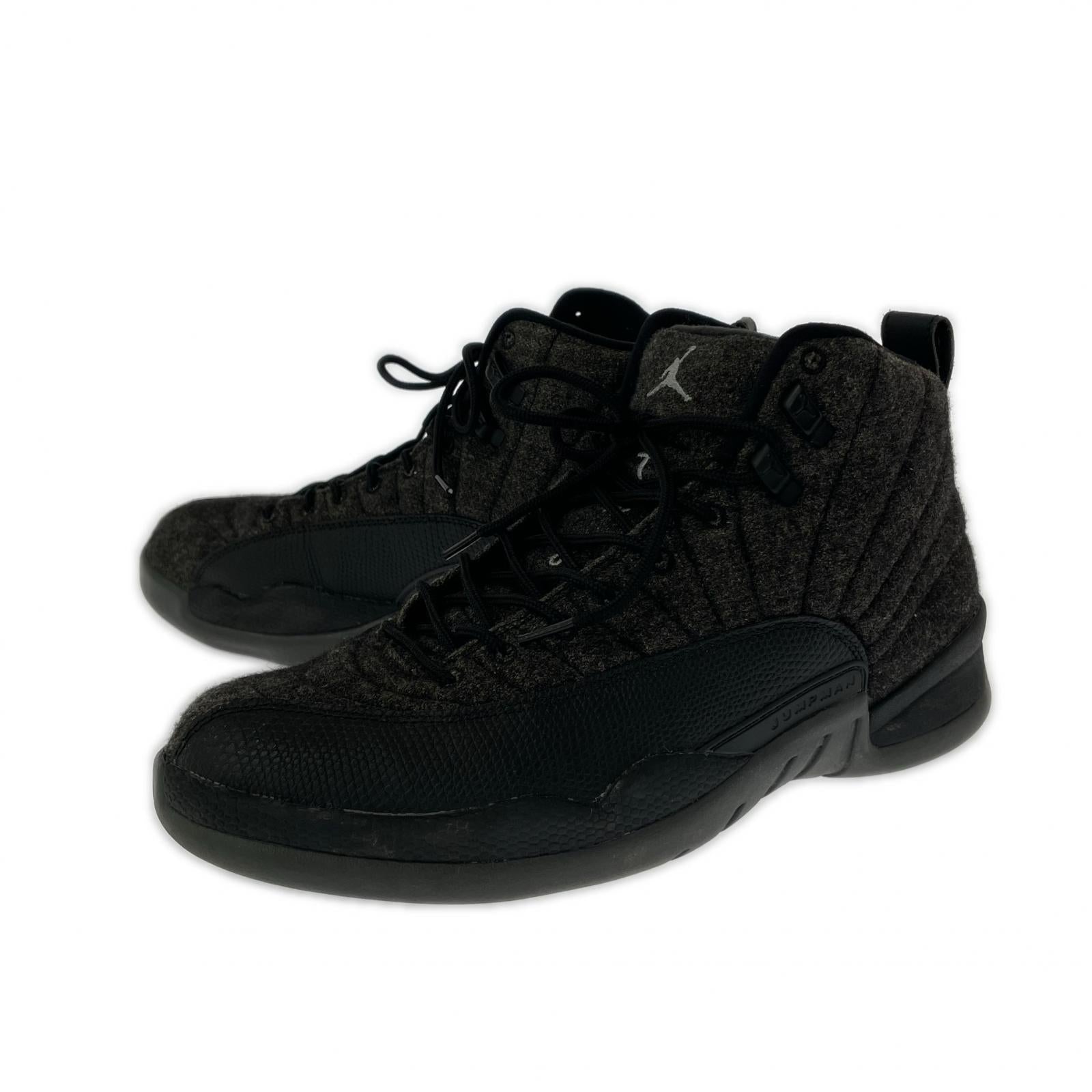 スニーカー AIR JORDAN 12 RETRO WOOL (28cm) 28cm (US10 UK9 1/2 EU46) ブラック