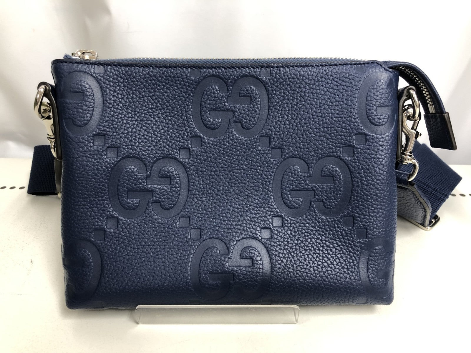 GUCCI ジャンボGG メッセンジャーバッグ BLUE