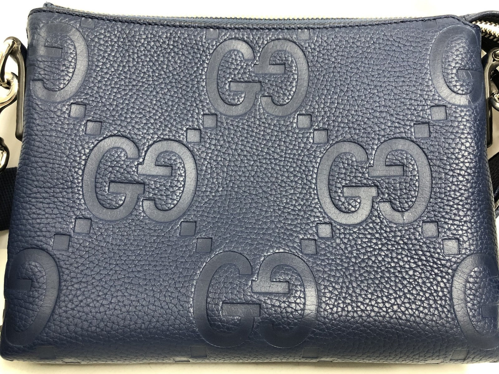 GUCCI ジャンボGG メッセンジャーバッグ BLUE
