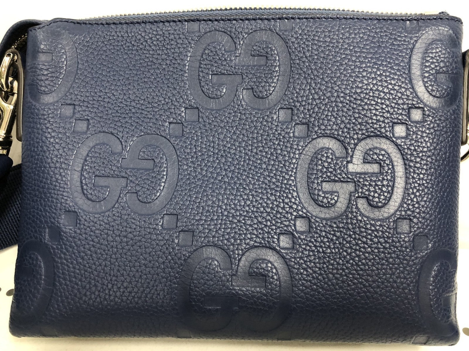 GUCCI ジャンボGG メッセンジャーバッグ BLUE