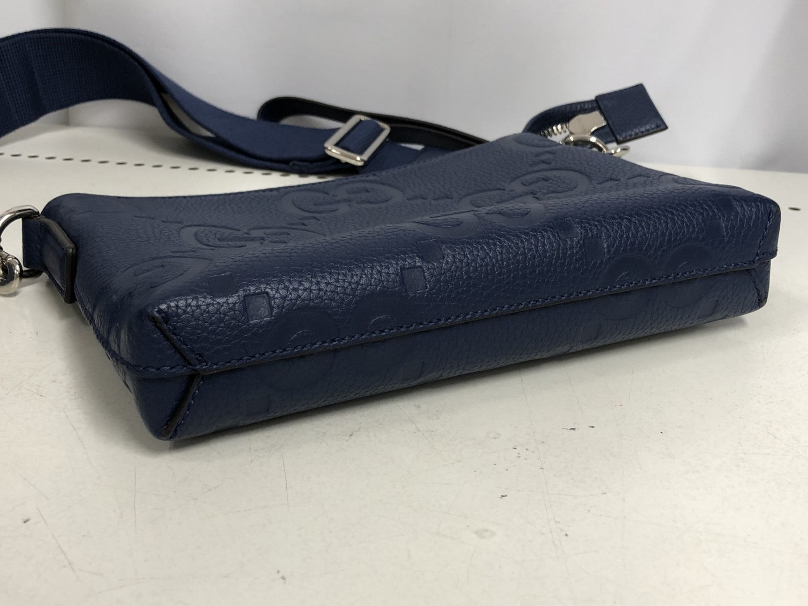 GUCCI ジャンボGG メッセンジャーバッグ BLUE