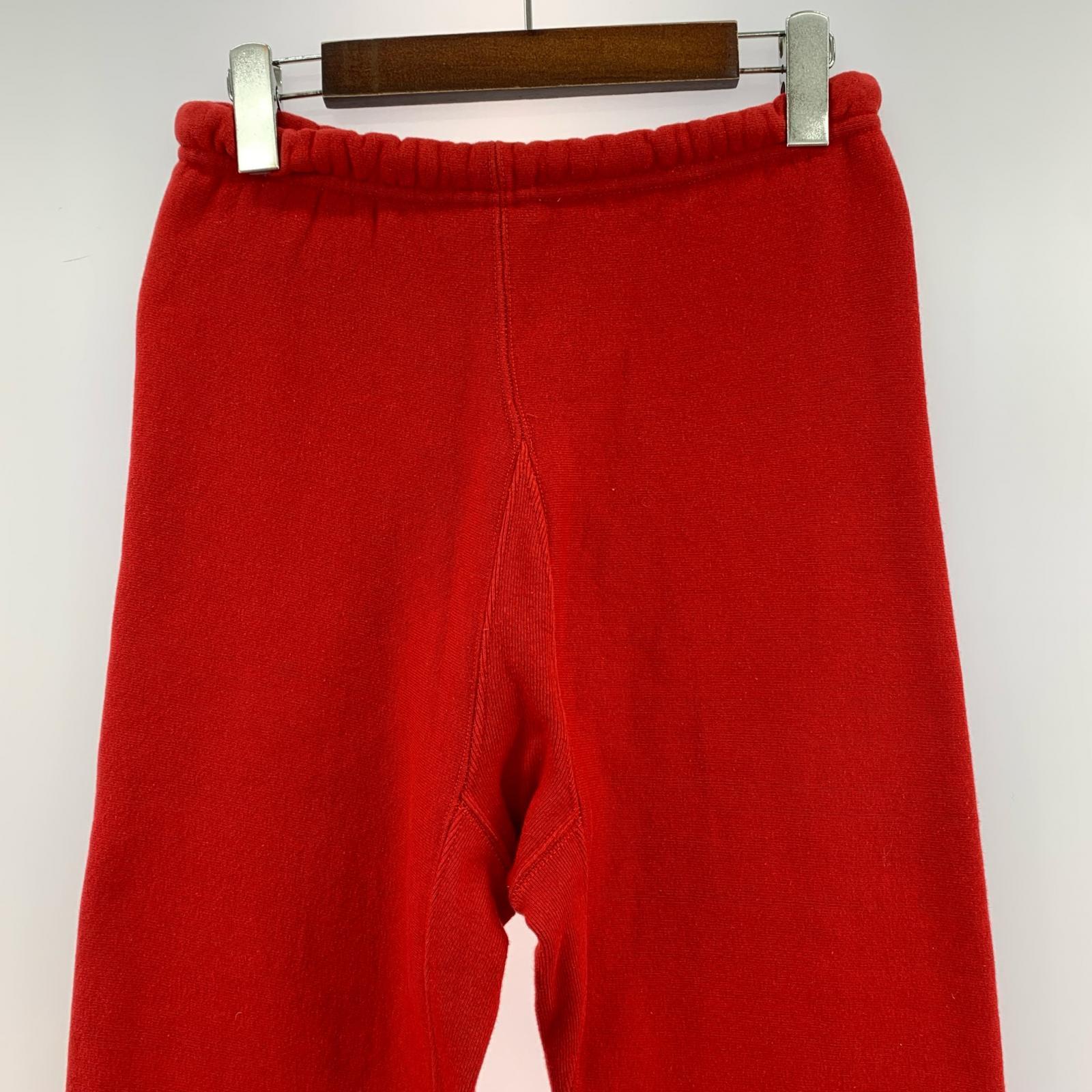 パンツ 80s RW NYACプリントスウェットパンツ (S) 赤 S レッド
