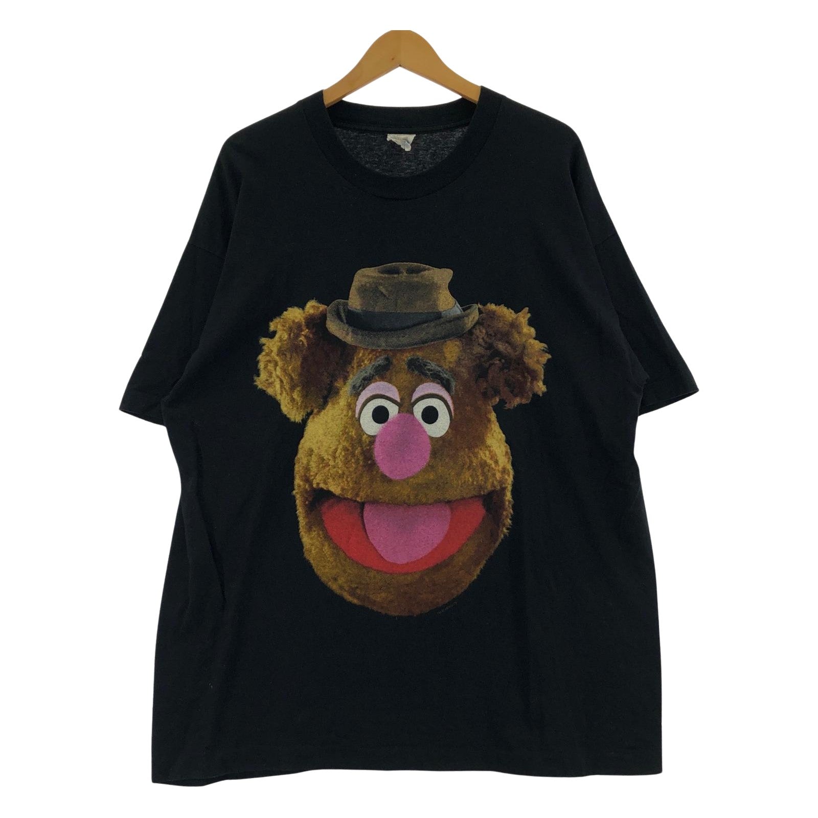 半袖Tシャツ 90s Fozzie Bear Print Tee BLK XL ブラック