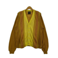 カーディガン 60s Sears Stripe Acrylic Cardigan YEL M M
