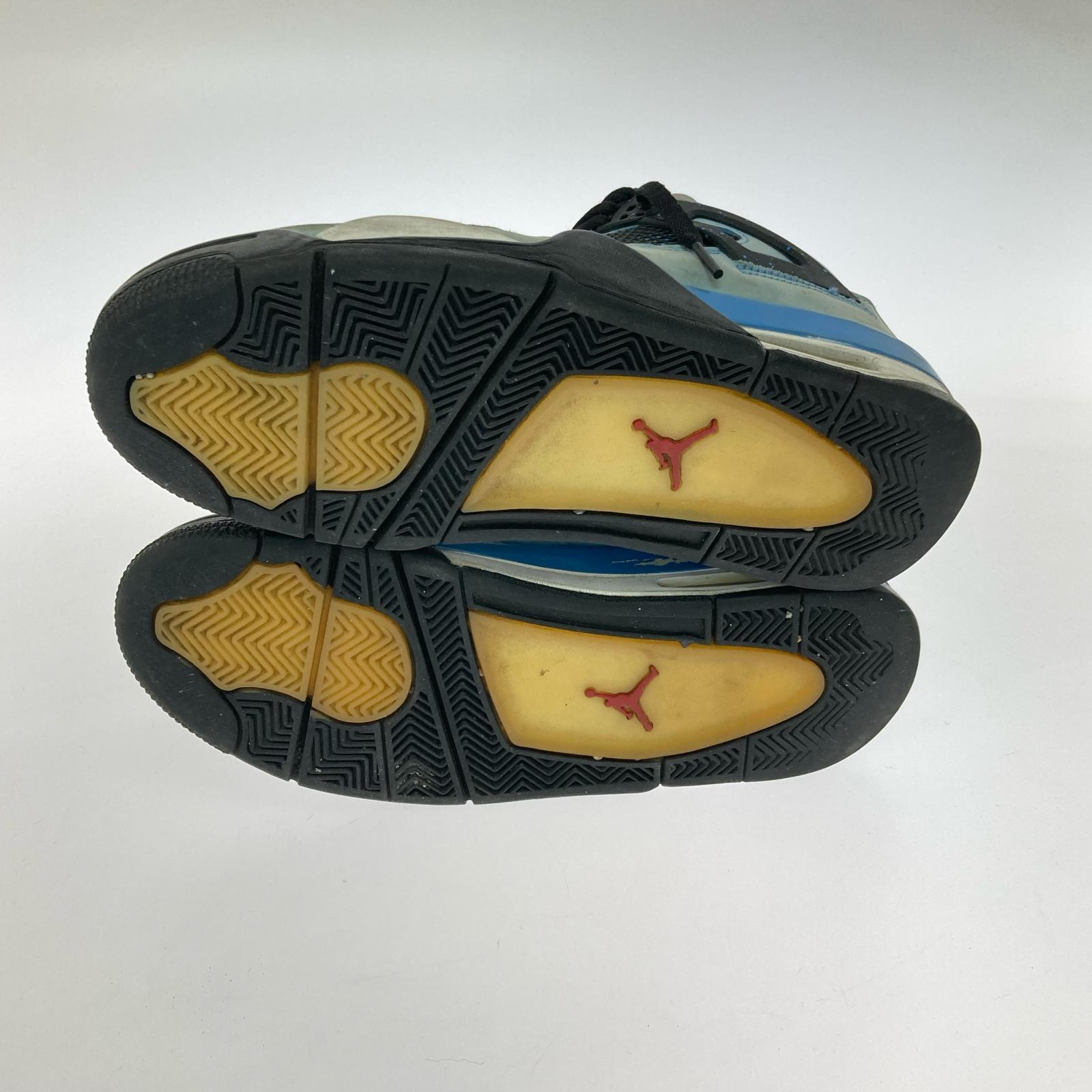 スニーカー AIR JORDAN 4 RETRO TRAVIS SCOTT/ブルー 27.5cm (US9 1/2 UK9 EU45) ブルー