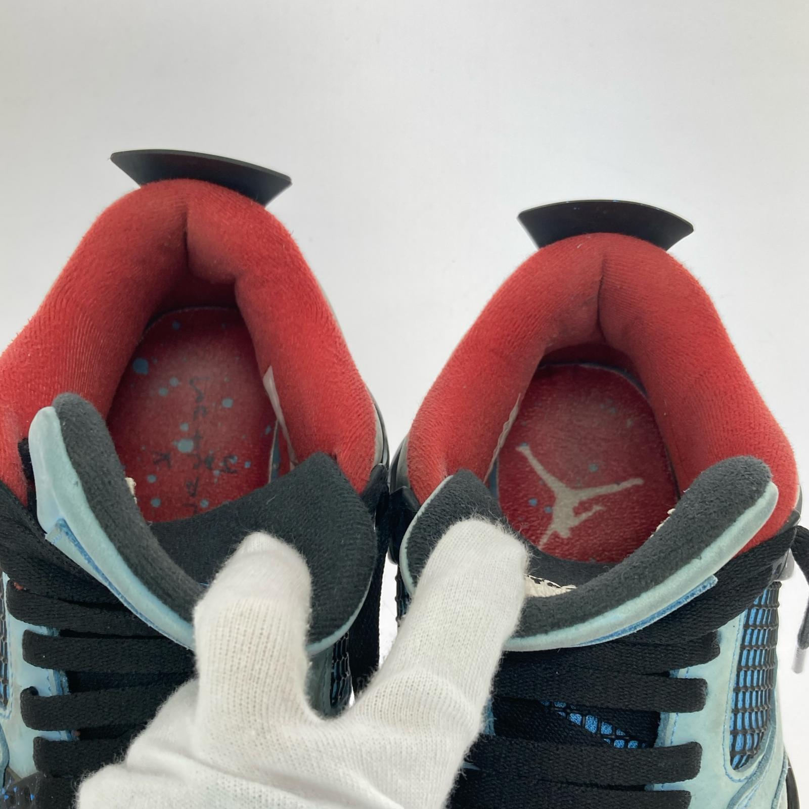 スニーカー AIR JORDAN 4 RETRO TRAVIS SCOTT/ブルー 27.5cm (US9 1/2 UK9 EU45) ブルー