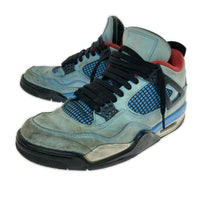 スニーカー AIR JORDAN 4 RETRO TRAVIS SCOTT/ブルー 27.5cm (US9 1/2 UK9 EU45) ブルー