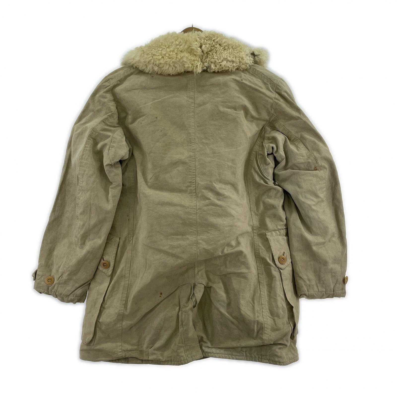 ミリタリージャケット 30s スウェーデン軍 ムートンコート ベージュ