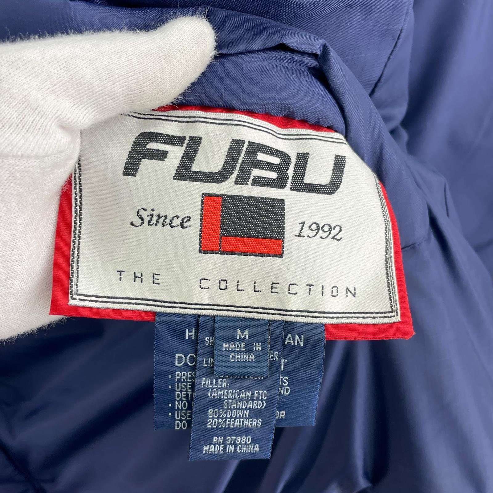 ダウンジャケット FUBU リバーシブル ダウンJKT ロゴはげ M