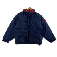 ダウンジャケット FUBU リバーシブル ダウンJKT ロゴはげ M