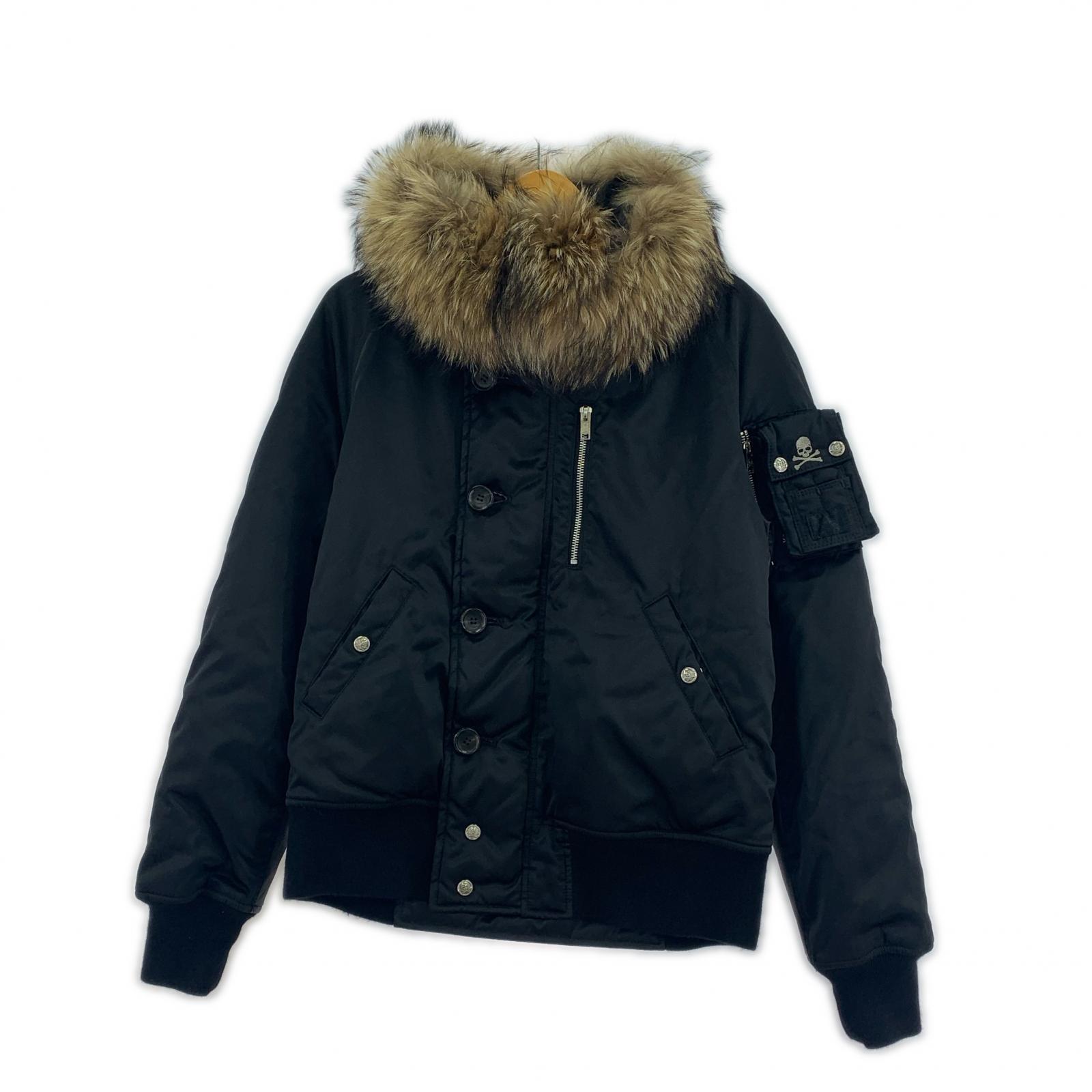 ミリタリージャケット PORTER neworder期 ファー N-2B M PMB2-BL17-51 M ブラック