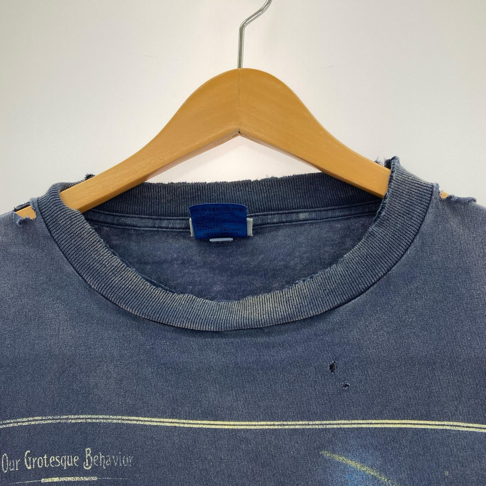 長袖シャツ SAINT MICHAEL CACTUS PLANT FLEA MARKET ヴィンテージ加工 S/Sシャツ ネイビー