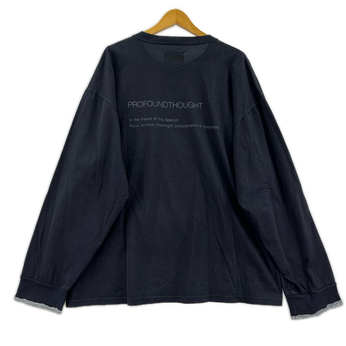 長袖Tシャツ stein OVERSIZED LONG SLEEVE Tee 紺 (M) M ネイビー
