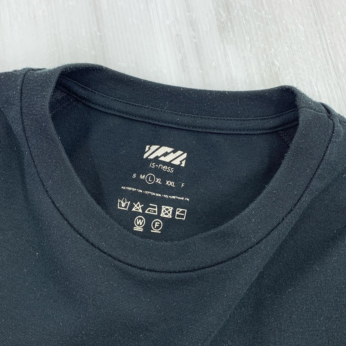 半袖Tシャツ is-ness オーバーサイズTシャツ 黒 (L) L ブラック