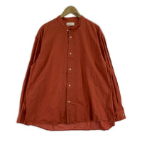 長袖シャツ WELLDER スタンドカラーシャツ 赤 5 レッド