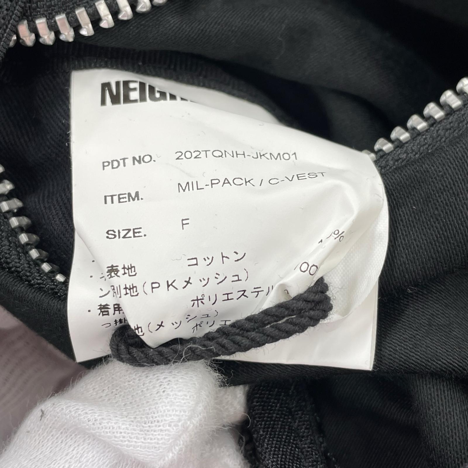 長袖シャツ NEIGHBORHOOD MIL-PACK C-VEST 202TQNH-JKM01 黒 (F) ブラック