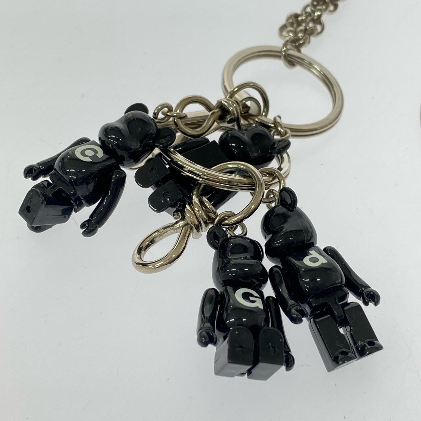 その他アクセサリー COMME des GARCONS BE@RBRICK ウォレットチェーン 黒 シルバー